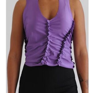 Destratop Lycra top Purple